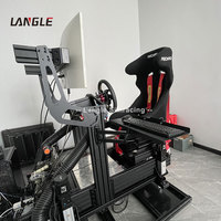 Plateforme de mouvement 4 DOF et 6 DOF, simulateur de cockpit, simulateur de course multi-joueurs pour le divertissement - pour salle de jeux ou centre commercial