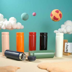 Stainless Steel Vacuum Insulated Tumbler Straight Cup <b>Double</b> <b>Wall</b> Travel Water Bottle With Lid Minimalist Design - Product Image 1