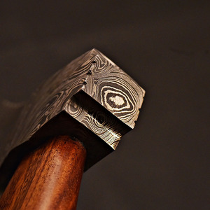 Heavy Duty Outdoor Camping Cutting <b>Axe</b> Wholesale Hand Forged Damascus Steel <b>Wood</b> Cutting <b>Axe</b> with Hardwood Handle - Product Image 2