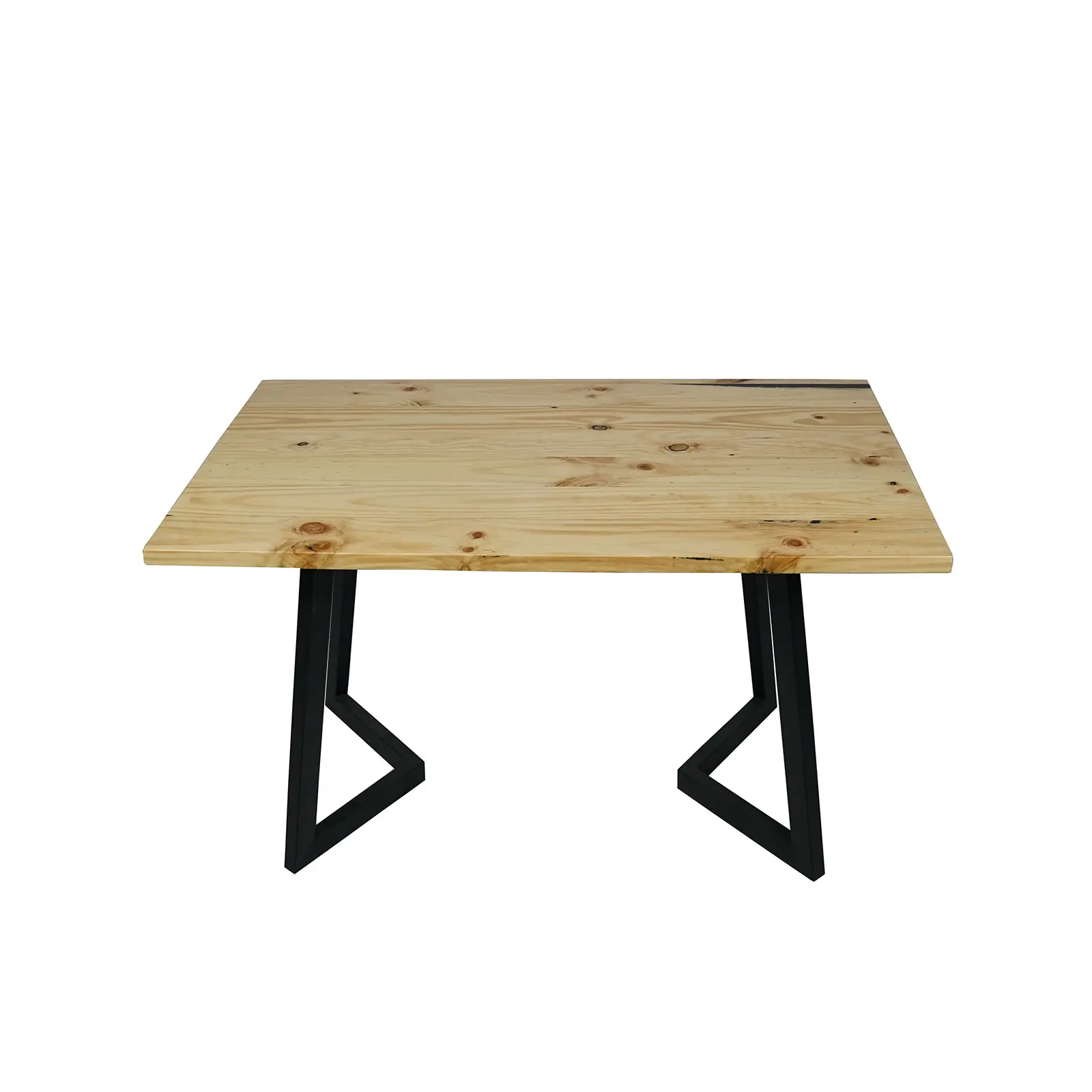 Borda de madeira sólida pinha de madeira colada tabela de restaurante de jantar 30*60*1.25 polegadas