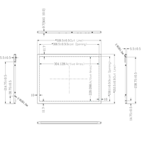 Écran tactile TFT LCD LED rétroéclairé de 12,1 pouces, résolution 1024x768 pixels, marque BOE, grand angle de vue, prix usine