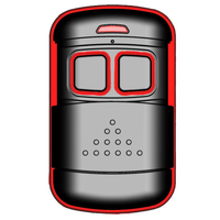 JUHUI - Control Remoto de 4 Botones con Logotipo Personalizado, de Plástico y Metal, Resistente al Agua, 433/315MHz, Código Fijo y Variable, para Cerradura de Puerta de Entrada, Alcance de 80-100M
