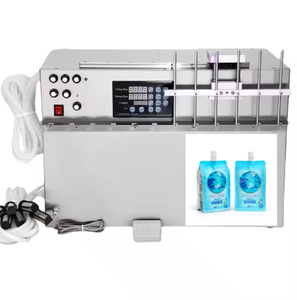 Fruit <b>Juice</b> Liquid Bottle Semi Automatic <b>Juice</b> Bottle Filling <b>Machine</b> Used 4 Nozzle Filling <b>Machine</b> Multi-jet Filling <b>Machine</b> - Product Image 4