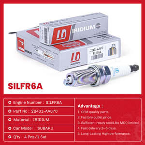 Sistemas de motor de piezas automotrices 1D bujía de iridio SILFR6A 22401-AA670 bujía para <span class=keywords><strong>SUBARU</strong></span> TOYOTA LEXUS NISSAN Infiniti - Product Image 2