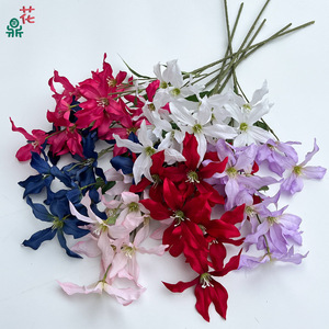 Orchidée artificielle à tige unique en soie, style nordique, décoration de mariage, artisanat doux fait main - Product Image 2
