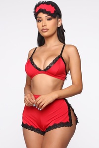 유럽과 미국의 섹시한 란제리 홈웨어 투피스 세트 에로틱 패션 의상 - Product Image 4