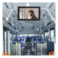 Venta de Fábrica, Pantalla de TV para Autobús de 18.5 Pulgadas HD, 12-24V, Pantalla Publicitaria AV, Monitor Multimedia Universal para Autobús, Tren y Metro