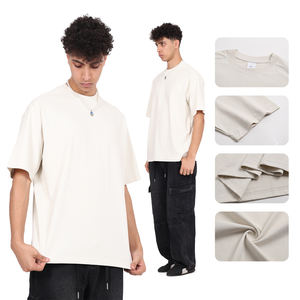 Camiseta de Hombre de Alta Calidad, 275g, con Parches en los Hombros, Costura Invisible Especial, 100% Algodón, Estampada, Estilo Casual, Talla Grande - Product Image 2