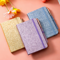 Carnet à sequins pour filles, cadeau créatif transfrontalier, couverture scintillante, logo personnalisé, boîte cadeau, fournitures scolaires en gros