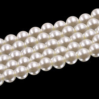 Collier de perles blanches imitation grand trou de 6mm 8mm, perles artificielles en vrac pour la fabrication d'accessoires de bijoux à bricoler soi-même, vente en gros en usine