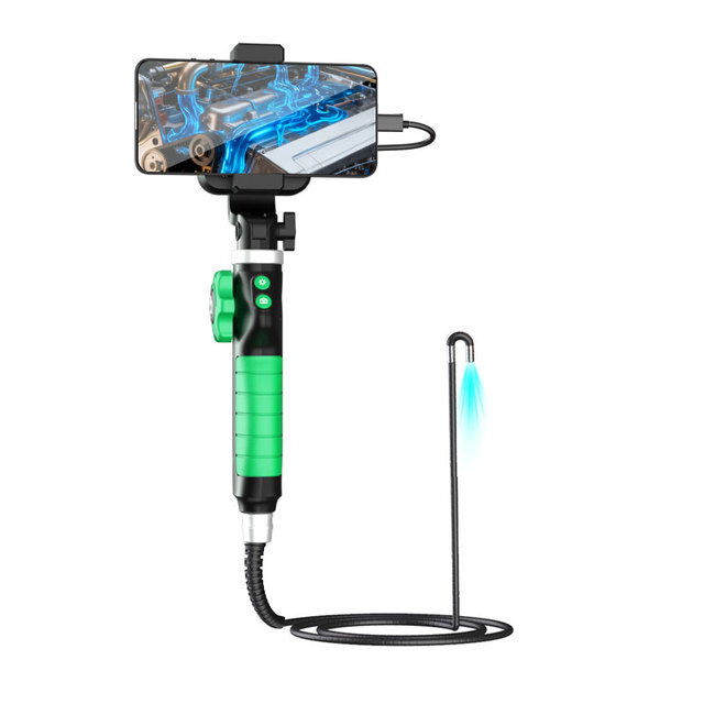 Derasee 3.9mm Industrial Endoscope Inspection Camera for Android PC HD 1080P 2-Ways Articulating Borescope Camera