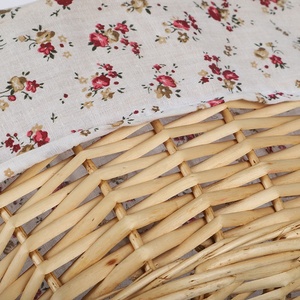 Nhà Máy Bán Buôn Hình Bầu Dục Hình Tay Dệt Quần Áo Trẻ Em Lưu Trữ Giỏ Wicker Mây Lót Lưu Trữ Giỏ Với Tai - Product Image 4