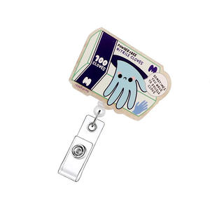 Porte-badge rétractable de premiers secours, porte-pilules en acrylique pour infirmières - Product Image 6