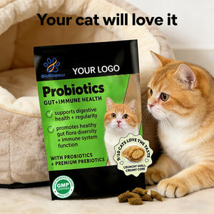 OEM/ODM Kattenprobiotica Kauwtabletten met visolie Omega-3 & Probiotica ter ondersteuning van de immuniteit, reguliere ontlasting en een gezonde spijsvertering - Product Image 1