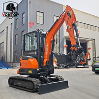 Mini-excavatrice diesel 3 tonnes avec moteur Kubota certifié EPA, livraison gratuite, mini-excavatrice micro de 1 tonne, 2 tonnes, mini-excavatrice à vendre