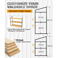 Supports d'étagères pour conteneurs maritimes en acier au carbone thermolaqué, compatibles avec tous les conteneurs, utilisant l'espace vertical, JH-Mech
