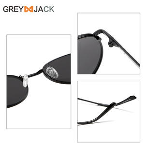 แว่นกันแดดโลหะทรงกลม Greyjack UV400เลนส์โพลาไรซ์แบบ unisex แว่นกันแดดแฟชั่นแบบ3 TAC G017 - Product Image 4