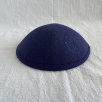 Kipá de Algodón y Lino Premium Transpirable, Yarmulke Judío Bordado Personalizado, Gorra con Forro Estampado para Bodas y Bar Mitzvah, Cuatro Estaciones