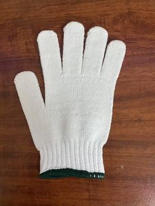 Gants de protection industrielle et de jardinage en TC texturé, faible torsion, 450g-1000g/douzaine, 30% Coton 70% Polyester, avec manchette de sécurité - Product Image 2