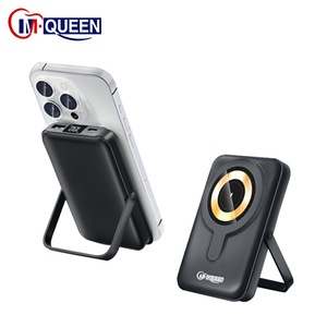 Batería Externa Magnética Portátil Personalizada de 10000mAh con Carga Rápida, Soporte para Batería Móvil Inalámbrico para Exteriores con Batería de Litio-Polímero - Product Image 1