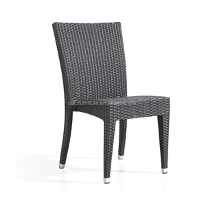 Silla de Comedor Lateral de Mimbre <span class=keywords><strong>Sintético</strong></span> para Jardín, Patio, Restaurante, <span class=keywords><strong>Muebles</strong></span> de Exterior a Precio Económico - Product Image 2