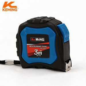 Ruban à mesurer automatique KEMING 5m 19mm ABS+TPR, auto-bloquant, bleu, breveté, double frein, résistant aux chutes, haute visibilité - Product Image 2
