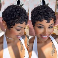 Perruque Courte Brésilienne en Cheveux Humains Vierges, Frontale Complète 13x4, Brun Foncé, Sans Colle, Dégradée, pour Femme, Vente en Gros, Fournisseur d'Usine