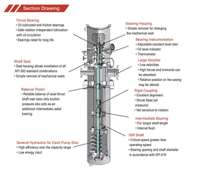 MTMC Vertical Multistage Can Pump Vertical Pumps for Plants Handling With Low Suction Heads - Product Image 3