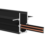 Système d'éclairage sur rail LED encastré magnétique 48V, rail d'éclairage LED magnétique encastré au plafond