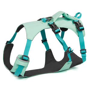 中型から大型犬に理想的な、重厚スポンジハンドルを備えた革新的なダブル列4バックルペットハーネス - Product Image 1