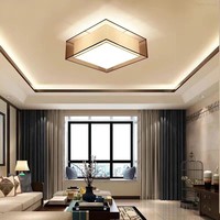 Plafonnier LED Moderne en Fer avec Télécommande, AC, CRI 90 élevé, IP33, pour Maison, Bureau, Chambre, Salle à Manger, Salon, Porche