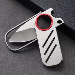Portable Folding Mini Knife Stainless Steel 115mm Blade 4cm Smooth Edge Outdoor Camping Gear Card Style Easy To Carry - Product Image 2