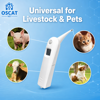 Thermomètre numérique vétérinaire OSCAT à lecture rapide avec écran LCD pour chiens, chats, chevaux, porcs, bovins, clinique vétérinaire