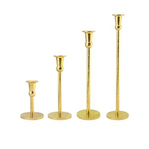 Gold Foil Taper <strong>Candle</strong> <strong>Holder</strong> Tall and Thin Shape for Indoor Home Decoration for Table Centerpieces and Wedding Decoration - Product Image 2