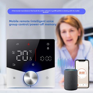 Thermostat intelligent WiFi moderne Alahot pour <span class=keywords><strong>chauffage</strong></span> au sol électrique/à eau 220V, compatible <span class=keywords><strong>Google</strong></span> <span class=keywords><strong>Home</strong></span> pour hôtels - Product Image 2