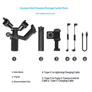 Estabilizador de Gimbal Portátil Profesional Feiyu Scorp Mini3 con Rotación de 360° y Seguimiento Facial para Teléfonos Móviles V5.4 con Carga Rápida de 18W - Product Image 5