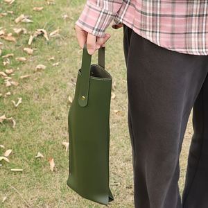 Bolsa de Vino de Cuero de Moda al por Mayor, Protector de Botella Portátil Reutilizable con Asa para Accesorios de Regalo de Bar - Product Image 2