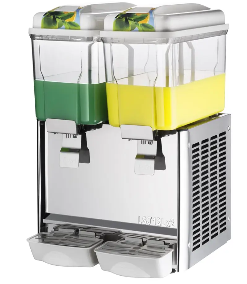 12 litros 2 tanques Venta caliente máquina de jugo/jugo dispensador/jugo de máquina para la venta