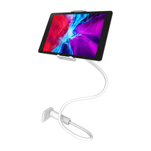 White KSC 430 <b>Tablet</b> Holder Flexible Neck Wall Mount <b>Stand</b> - Product Image 1