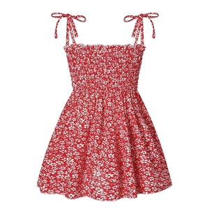 Vestido de Verano para Niñas al por Mayor, Diseño Halter de Algodón Cómodo con Estampado, Vestido de Algodón para Niñas - Product Image 5