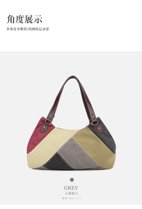 2025 New Arrival Women's Shoulder <b>Bag</b> Trendy Versatile and Stylishly Minimalist Korean-Style <b>Canvas</b> featuring <b>Large</b> Capacity - Product Image 6