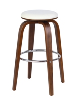 2024 luxe moderne tabouret de Bar rond velours métal bois cuisine comptoir hauteur chaise de Bar avec cuir pour meubles de salle à manger