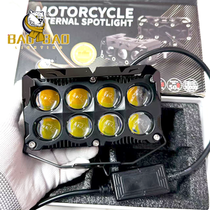 <span class=keywords><strong>BAOBAO</strong></span> 80 vatios luces antiniebla auxiliares 5 lentes 6 lentes 8 lentes blanco amarillo ámbar faros LED impermeables para coche para motocicleta - Product Image 2