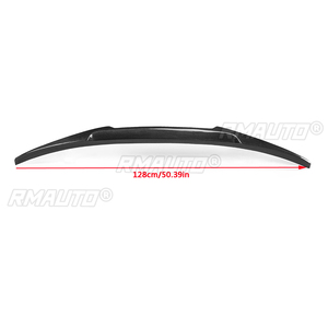 Alerón trasero de fibra de carbono real para BMW G30 520d 530i 540i 2017-2018, extensión de alerón trasero estilo V. - Product Image 3