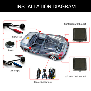 נקודה עיוורת ניטור חניה חיישן רחב זווית ראייה לילה עמיד למים היפוך סיוע התנגשות - Product Image 5