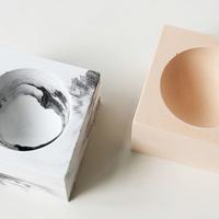 Diffuseur d'aromathérapie en plâtre à motif marbré, boule en bois, diffuseur d'huiles essentielles, décoration d'intérieur avec emballage personnalisé