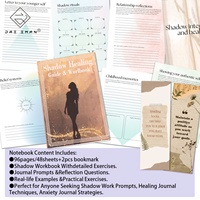 JAI IMAN 96 pages Cahier de travail sur le travail des ombres du traumatisme avec deux signets, carnet de croissance personnelle et émotionnelle