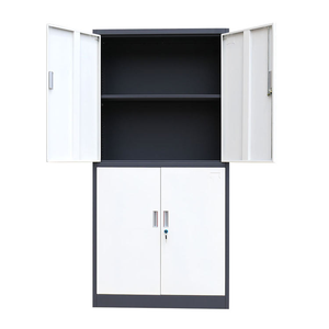 خزانة ملفات فولاذية متينة مع أرفف قابلة للتعديل وأبواب قابلة للقفل، خزانة تخزين معدنية للمنزل والمكتب والمدرسة والسوبر ماركت - Product Image 2