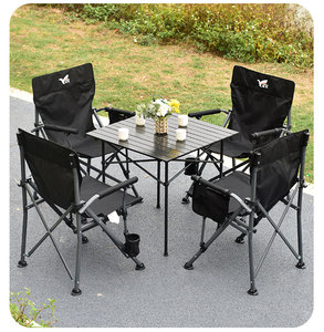 Móveis para Exterior, Cadeira de Camping Portátil e Dobrável, Cadeira com Encosto Estilo Nórdico - Product Image 5