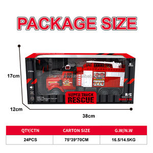 <span class=keywords><strong>Camion</strong></span> <span class=keywords><strong>de</strong></span> pompiers télécommandé Lucky Toys, pas cher et <span class=keywords><strong>grand</strong></span>, en plastique, avec échelle escamotable, jouet pour garçons, cadeau d'anniversaire - Product Image 5
